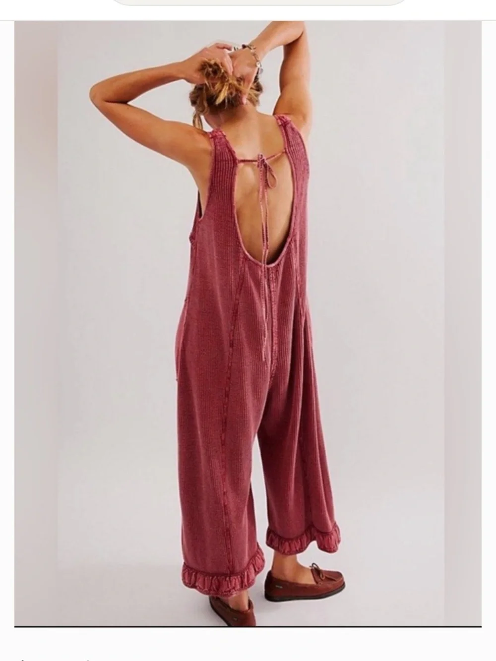 Fp One Callie waffle knit jumpsuit - Picture 2 of 5